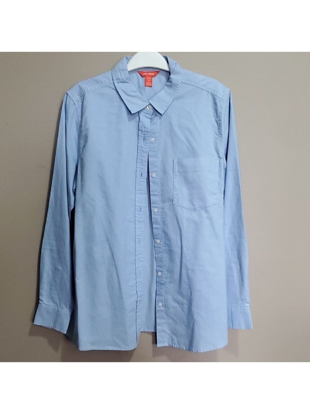 Men's Blue Button-Up Shirt Size Large